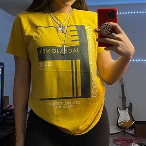 Jack n Jones yellow t shirt